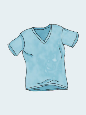 V-Neck T-Shirt - Blue