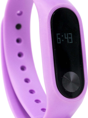Purple smart watch