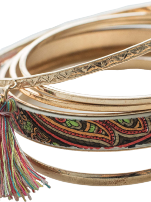 Stacked bracelets set